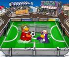 Le match de football Club Penguin