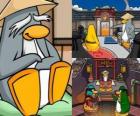 Sensei est un être vivant pingouin très sage dans le Dojo et leur apprend à être pingouins ninja