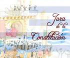 Assermentation de la Constitution de l'Uruguay. Chaque Juillet 18 est célébrée le serment de la première constitution nationale de 1830