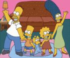 La famille Simpson à son domicile de Springfield