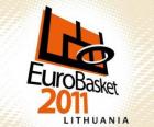 Logo EuroBasket 2011 Lituanie. Championnat d'Europe Basket-ball 2011. FIBA Europe