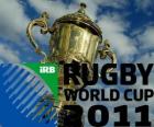 Coupe du Monde de Rugby 2011. Elle est célébrée en Nouvelle-Zélande à partir 9 septembre au 23 octobre