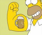 Homer Simpson fier de sa force