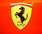 Logo de Ferrari, marque italienne de voitures de sport