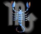 Scorpion. Le scorpion. Huitième signe du zodiaque. Nom latin est Scorpius