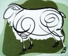 La chèvre, le signe de la Chèvre, l'année de la Chèvre dans l'astrologie chinoise. Le huitième signe du calendrier chinois
