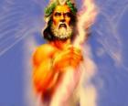 Zeus, le dieu grec du ciel et le tonnerre et le roi des dieux olympiques