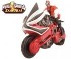 La moto rouge Power Ranger Samurai