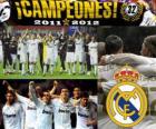 Real Madrid, champion de la ligue espagnole de football 2011-2012