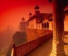 Le fort rouge d'Āgrā, Inde