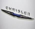Logo de Chrysler. Marque de voitures des États-Unis