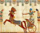 Guerrier égyptien et chariot