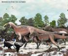 Yutyrannus avec près de 9 mètres de longueur est le plus grand dinosaure à plumes connu