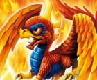 Skylander Sunburn, un dragon ailé. Skylanders Feu