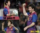 Leo Messi, meilleur buteur de l'histoire de la ligue espagnole, 2011-2012