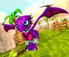 Skylander Cynder, possède des pouvoirs sombres en raison de son passé. Skylanders morts vivants