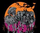 Le Monster High dans la nuit de Halloween