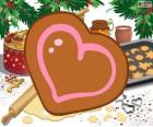 Biscuit en forme de coeur