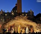 Crèche de la plaza de San Pedro à Rome