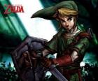 Lien avec l'épée et un bouclier dans les aventures du jeu vidéo The Legend of Zelda