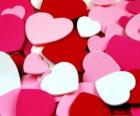 Coeurs pour célébrer le jour de Saint Valentin
