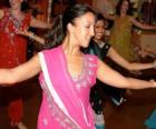 Danseur indoue dans le festival des lumières, le Diwali