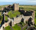 Le château de Bamburgh, Angleterre