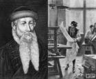 Johannes Gutenberg (1398-1468), inventeur de l'imprimerie moderne