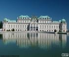 Palais du Belvédère est de style Baroque et construit pour le Prince Eugène de Savoie, Vienne, Autriche