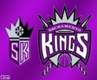 Logo Sacramento Kings, équipe NBA. Division Pacifique, Conférence Ouest