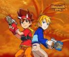 Max et Rex, deux des protagonistes de Dinosaur King, Dinosaure King