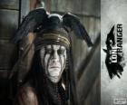 Tonto (Johnny Deep) dans le film Lone Ranger