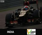 Romain Grosjean - Lotus - Grand prix de l'Inde de 2013, 3e classés