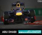 Sebastian Vettel célèbre sa victoire dans le Grand Prix d'Abu Dhabi 2013