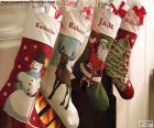 Chaussettes de Noël avec décoration