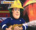 Sam le pompier avec le tuyau