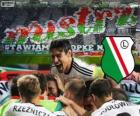 Legia Varsovie, champion de la ligue polonaise de football Ekstraklasa 2013-2014