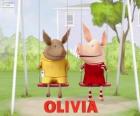 Olivia et Julian à la balançoire