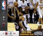 NBA finales de 2014, 5e partie, Miami Heat 87 - San Antonio Spurs 104