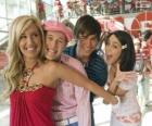 Sharpay Evans, Ryan Evans, Troy Bolton et Gabriella Montez