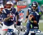 Super Bowl 2015. New England Patriots vs Seattle Seahawks . University of Phoenix Stadium, Glendale, Arizona, 1er février 2015