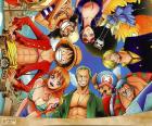 Personnages principaux de One Piece, le manga japonais créé par Eiichiro Oda