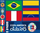 Groupe C de la Copa America Chili 2015, formé par le Brésil, la Colombie, Pérou et Venezuela
