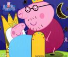 Peppa Pig sur son lit