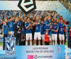 Lech Poznań, champion de la Ligue polonaise de football Ekstraklasa 2014-2015