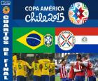 Quart de finale, Brésil vs Paraguay, Copa America Chili 2015
