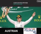 Nico Rosberg fête sa victoire dans le Grand Prix d'Autriche 2015