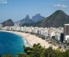 Copacabana est l'un des plus célèbres quartiers de Rio de Janeiro, Brésil