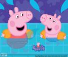 Peppa Pig va à la piscine