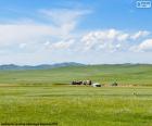La steppe de la Mongolie